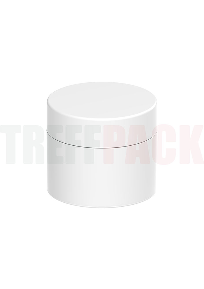 300 ml Double Wall Cream Jar White Type C with Lid